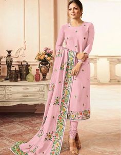 Pink Chudidar style Suit Faux Georgette Salwar Kameez in Embroidery, Stone & Lace Work:Arabic Attire #suitdesign #bestsuitsforwomen #dresssuitsforladies #suitbuyonline #salwarsuits #designerwomen'ssuits #thesuitlady #indianonlineshopping #suitnew #allsuits #pantsalwar #womenssuitdress #salwarpant #ladiessuitsonline #womensdesignerssuits #dressessuitswomen #shuitforgirls #trendysuitsforwomen #designersuit #womandesignersuit#latestsalwarsuits#newsalwarsuits#fashionsuits Pink Chanderi Long Sleeve Churidar, Pink Long Sleeve Chanderi Churidar, Pink Traditional Wear With Floral Embroidery And Long Sleeves, Multicolor Long Sleeve Anarkali Set With Mirror Work, Festive Churidar With Long Sleeves And Floral Embroidery, Navratri Long Sleeve Churidar With Mirror Work, Festive Churidar With Floral Embroidery And Long Sleeves, Festive Long Sleeve Churidar With Floral Embroidery, Navratri Churidar With Mirror Work And Long Sleeves