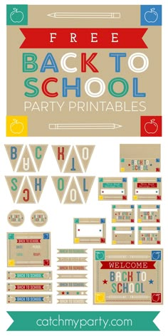 the back to school party printables