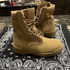 Brand New Without Box Women's Altama Desert Military Boots/Work Boots/Combat Boots Steel Toe. Women's Size 5 Regular. Wear For Work Or Fashion. They Do Run A Little Large. I Wear A Women's 6 And They Fit Me. Spe1c1-18-D-1042. These Retail For $280. New And Incredible Deal. Super Dope Boots. Specs On Inner Tag See Photo. #Altama #Workboots #Steeltoe #Workwear #Military Brown Combat Boots With Round Toe, Brown Round Toe Combat Boots, Combat Desert Boots With Round Toe In Khaki, Khaki Steel Toe Boots With Round Toe, Khaki Combat Desert Boots With Round Toe, Casual Combat Boots With Snip Toe For Outdoor, Soldier Boots, Altama Boots, Boots Combat