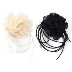 PRICES MAY VARY. Gothic Big Flower Choker - Elegant Velvet Collar Choker, Adjustable design allows you to wear it at any length to match your style and preference, Suitable for women girls' summer dresses Unique Style - Romantic, very delicate looking, perfect size flower design for any outfit. Flower size: 3.54"(9cm). Comfortable Soft Rope Neckband - Material: Wax Leather Rope and Lace, Lightweight and Comfortable to Wear, Extra Long String Fit for All Neck Size. Black Y2K Accessory Goth Jewelr Elegant Flower Hair Accessories With Handmade Flowers, Elegant Flower Hair Accessories For Gift, Elegant Handmade Flower Hair Accessories, Elegant Flower-shaped Hair Accessories With Handmade Flowers, Elegant Adjustable Hair Accessories With Handmade Flowers, Elegant Hair Accessories With Handmade Flowers And Adjustable Fit, Elegant Handmade Flower Hair Accessories For Formal Occasions, Elegant Handmade Flower Hair Accessories For Formal Events, Elegant Party Headpiece With Flower Decoration