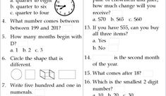 the worksheet is filled with numbers and symbols to help students understand what time they are