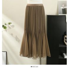 Reversible High-Waist Pleated Skirt - Pleated Skirt - Guocali Elegant Non-stretch Tiered Skirt, Elegant Brown Tiered Skirt, Elegant Brown Tiered Skirt Bottoms, Mens Undershirts, High Waisted Pleated Skirt, Suit Shoes, Casual Skirt, Suits Coats, Blazer Outfits