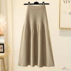 Elluis - Exquisite Midi Skirt - Luxurious, Thickened Woolen A-line Skirt in Knee-length, Adorned with Elegant Letter Pattern Non-stretch Full Length Fall Skirt, Stretch A-line Skirt For Fall, Non-stretch Knee-length Winter Skirt, Beige A-line Pleated Skirt For Fall, Beige Stretch Skirt For Fall, Non-stretch A-line Fall Skirt, Winter Beige Pleated Skirt, Fitted Beige Maxi Skirt For Fall, Fall Fitted Beige Maxi Skirt