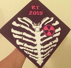 a hand holding up a black and white graduation cap with the words rtt 2013 on it