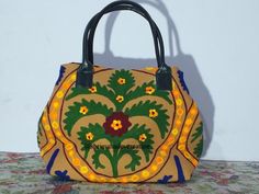 Item details :- Handmade Material :- cotton Products Description Indian Suzani Women Shoulder Vintage Bag Handmade Embroidery Work Cotton Bag Items-Suzani Embroidery Shoulder Bag Size- 22 x 21 x 14 INCHES Material-100% Cotton Work-Hand Work Wash Care-Normal Hand Wash In Cold Water Color-As Show Picture Embroidery Shoulder, Suzani Embroidery, Embroidered Shoulder Bag, Wool Gifts, Hippie Bags, Floral Pajamas, Embroidery Bags, Handmade Embroidery, Pretty Bags