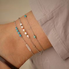 Stainless Steel waterproof Anklets for women, handmade with love in my studio.  Choose among these designs: - Turquoise Rosary anklet - Freshwater pearls with multicolor gemstones anklet - Turquoise bar anklet - Sunstone bar anklet - Curb chain anklet - Rope chain anklet These waterproof chain anklets will be your new fave staple all season long.  High quality waterproof anklets, lead free, hypoallergenic ankle bracelets for your beach days and nights ★ --------------------------------- ► PRODUC Minimalist Summer Anklets As A Gift, Minimalist Summer Anklets For Gifts, Minimalist Summer Anklets As Gift, Hypoallergenic Summer Anklets As Gift, Handmade Minimalist Anklet For Gift, Minimalist Handmade Anklet As Gift, Minimalist Handmade Anklet For Gift, Handmade Dainty Anklets As Gift, Dainty Handmade Anklets For Gifts