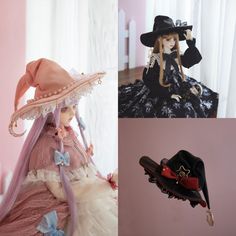 10 Colors BJD SD msd mdd Witch/Wizard Hat, Halloween Gothic magic witch hat PU Material for #6-#10. 🌸Note: Doll Hat only; dolls and doll clothes are not included. 🌸Processing Time: Orders typically ship within 1-3 weeks. 🌸Shipping Time: Normally, delivery takes 7-15 days, though exceptions may occur, especially given the current situation. 🌸Color Disclaimer: Due to lighting conditions, the actual color of the product may differ. 🌸Fabric Variation: In the event that fabric runs out, an alter Witch Hat Design, Magic Witch, Wizard Hat, Halloween Gothic, Doll Hat, Witch Hat, Hat Designs, 3 Weeks, Clothing Items