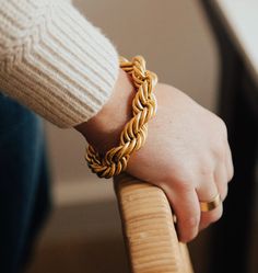 The Showstopper Bracelet – Brinker & Eliza Rope Chain, Antique Gold, Rope Bracelet, Mens Bracelet, With Love, My Style, Bracelet, Chain, Gold