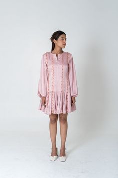 Neora Braided Short Gather Dress Everyday Ready to Wear Pink – The Fairnest Gather Dress, Dress Everyday, Short Braids, Gathered Dress, Charm It, Everyday Dresses, Sustainable Clothing, Wear Pink, Balloon Sleeves