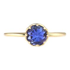 Stamped: 14K Yellow Gold Total Ring Weight: 1.7 Grams Total Natural Tanzanite Weight is 1.35 Carat Color: Blue Face Measures: 7.00x7.00 mm Sku: [703246W] Yellow Gold Tanzanite Wedding Ring, Wedding Tanzanite Yellow Gold Rings, Heirloom Sapphire Ring In Yellow Gold, Heirloom Tanzanite Yellow Gold Rings, Heirloom Tanzanite Rings In Yellow Gold, Yellow Gold Tanzanite Rings With Brilliant Cut, Formal Yellow Gold Round Sapphire Ring, Yellow Gold Diamond Ring With Tanzanite In Prong Setting, Yellow Gold Sapphire Solitaire Jewelry