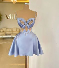 Birthday Crystals, Minna Fashion, Short Blue Dress, Blue Dress Short, Dinner Dress Classy, Glamour Dress, Gala Dresses, Glam Dresses, Fancy Outfits