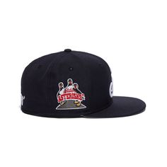 Adidem Asterisks x New Era 59 Fifty Fitted (Navy/White) Classic Snapback Fitted Hat With Logo Patch, Fitted Hat With Letter Patch For Baseball Season Streetwear, Flat Brim Fitted Hat With Letter Patch For Streetwear, Classic Fitted Hat With Logo Patch For Streetwear, Classic Fitted Hat With Logo Patch And Flat Bill, Classic Hat With Logo For Streetwear, Throwback Flat Brim Fitted Hat For Streetwear, Classic Streetwear Hats With Logo Detail, Classic Snapback Hat With Logo Patch For Streetwear