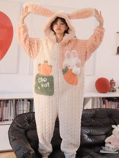 Fabric: polyester Warm up in style with this double-sized, dreamy, and cozy pajama set made from breathable, fleece-like material. Perfect for staying warm in chilly temperatures! Pig Onesie, Aesthetic Pants, Cute Onesies, Dream Bedroom Inspiration, Cosplay Clothes, Onesie Pajamas, Cozy Pajamas, Your Adorable, Bobs Burgers