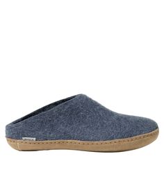 Adults' Glerups Wool Slippers, Open Heel | Slippers at L.L.Bean Comfortable Winter Clogs With Leather Sole, Casual Wool Slip-on Slippers, Wool Slippers With Cushioned Footbed And Round Toe, Wool Clogs With Rubber Sole And Round Toe, Casual Wool Slippers With Rubber Sole, Casual Wool Slippers With Leather Sole, Cushioned Wool Slip-on Slippers, Wool Cushioned Slip-on Slippers, Felt Slip-on Clogs With Rubber Sole