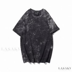 Lasaky - Stylish Tie-Dyed Ombre Loose-Fit Short-Sleeve Top for Women Tie Dye Men, Harajuku Fashion Street, Tie Dye Shirts, Oversize Fashion, Dye Shirt, Top For Women, Loose Tops, Color Shorts, Tie Dye T Shirts