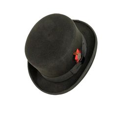 Majestic | Mens Wool Top Hat with Carriage Hat Band is a timeless symbol of sophistication. Made from lightweight wool felt, this top hat boasts a sleek 5-inch crown and a bound edge 2-inch brim. Its ribbon feather band adds an elegant flourish, while the AHM Velcro sweatband ensures a secure and comfortable fit. Perfect for formal occasions or statement wear. Imported to deliver enduring style. Material: Lightweight Wool Felt Shape: Top Hat Trim: Grosgrain Ribbon Band with Red Dotted Feathers B Classic Top Hat For Winter, Classic Winter Hat Bands, Classic Brimmed Boater Hat For Winter, Classic Wide Brim Felt Hat For Derby, Classic Fedora Hat For Derby, Formal Wool Hat Bands For Winter, Winter Derby Felt Hat With Flat Brim, Classic Wool Hats For Derby, Black Formal Boater Hat With Flat Brim