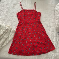 Super Pretty Altar’d State Red Floral Sundress. A-Line Style Sundress With Pretty Red, And Blue Floral Material. Would Love To Keep But Runs A Little Small In The Waist. Zip Up Back And Skinny Adjustable Straps. Brand New With Tags. Size Small. Red A-line Floral Dress For Summer, Red A-line Dress For Brunch, Red A-line Mini Dress Lined, Red A-line Mini Dress With Lining, Casual Red A-line Mini Dress, Red Floral Print Sundress For Casual Wear, Red Floral Print Mini Dress For Casual Occasions, Red A-line Floral Summer Dress, Red Fitted A-line Sundress