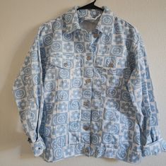 Forever21 Checkerboard Flower Smiley Jean Jacket New Without Tags. Never Worn. Bottoms Not Included. Flower Smiley, Forever 21 Jacket, Jean Coat, Jean Jacket, Smiley, New Color, Forever 21, Blue White, Color Blue