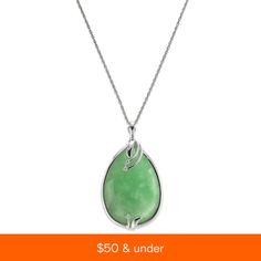 in stock Macy's Teardrop Jewelry For Gift, Elegant Green Macy's Jewelry, Elegant Green Jewelry With Large Pendant, Macy's Sterling Silver Teardrop Jewelry, Green Large Pendant Jewelry For Formal Events, Formal Green Jewelry With Large Pendant, Macy's Sterling Silver Pendant Necklace, Green Teardrop Pendant Jewelry With Large Pendant, Green Teardrop Polished Jewelry