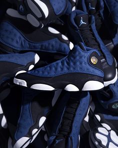 Jordan 13 French Blue, Blue Synthetic Jordan Shoes For Streetwear, Luxury Blue Jordan Shoes, Jordan 13 University Blue, Blue Mid-top Jordan Shoes With Cushioned Footbed, Jordan 13 Shoes, Air Jordan 13 Retro, Shoes Sneakers Jordans, Jordan 13 Retro