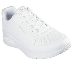 Level up your sneaker game with cushioned comfort wearing Skechers Street Uno Lite - Lite Work. This lace-up fashion sneaker features a synthetic duraleather upper with a platform wedge cushioned midsole and a cushioned Skechers Memory Foam insole. | Skechers Men's Uno Lite - Lite Work Sneaker | Medium Width | Skechers Memory Foam cushioned comfort insole | Lace-up duraleather upper | Shock-absorbing wedge midsole | Flexible traction outsole | 1 1/2-inch heel height | Skechers Slip-resistant Synthetic Walking Shoes For Streetwear, Slip-resistant Sneakers For Jogging With White Sole, Comfortable Synthetic Sneakers For Sports, Slip-resistant Low-top Sneakers For Jogging, Trail Running Shoes With Air Max Cushioning, Fade-resistant Athletic Fit Synthetic Sneakers, Sporty Synthetic Walking Shoes Fade-resistant, Synthetic Walking Shoes With Air Cushioning For Streetwear, Slip-resistant Athletic Sneakers For Streetwear