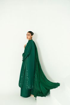 Enchanted Poison Rose ( heavier version ) Dark Green Wedding Dupatta, Green Dupatta For Ceremonial Festive Occasions, Dark Green Traditional Wear For Wedding, Dark Green Dupatta For Wedding On Eid, Ceremonial Green Kurta With Dabka Work, Green Kurta With Dabka Work For Ceremonial Occasions, Dark Green Dupatta For Wedding And Eid, Elegant Green Ceremonial Dupatta, Traditional Dark Green Wedding Dupatta