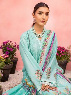 Brand: RajBariProduct Code: Nissa D-05Collection: Nissa Lawn by RajBari Exclusive Lawn Summer Collection 2023Fabric: Lawn DESIGN DETAILS: Embroidered Jacquard Front Block Printed Jacquard Sleeves Dyed Jacquard Back Dyed Cotton Trouser Digital Printed Premium Voil Dopatta DISCLAIMER: Lining, Laces, and Tassels are not included in unstitched variants. Embellishment items in stitched outfits are subject to market availability The actual colors of the outfit may vary from the colors being displayed Designer Floral Embroidered Unstitched Suit, Chikankari Embroidery Jamawar Palazzo Set, Jamawar Sets With Zari Work, Semi-stitched Lawn Suit With Intricate Embroidery, Unstitched Suit With Multicolor Embroidery And Dupatta, Unstitched Multicolor Embroidered Lawn Suit, Jamawar Lawn Suit With Floral Embroidery, Floral Embroidered Lawn Suit For Wedding, Chikankari Embroidered Jamawar Lawn Suit