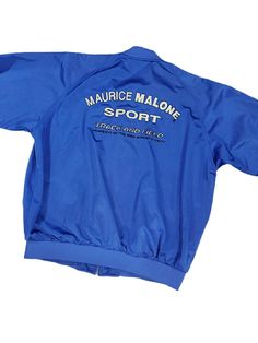 Vintage maurice malone track jacket size xl Measurements Pit to pit 26 inches Top to bottom 29 inches Casual Moisture-wicking Track Jacket For Sports, Casual Moisture-wicking Track Jacket, Collegiate Track Jacket For Sports Events, Collegiate Track Jacket For Sports Season, Collegiate Style Track Jacket For Sports Events, Athleisure Track Jacket For Sports Events, Sporty Sport Coat For Streetwear, Sporty Streetwear Sport Coat, Moisture-wicking Sportswear Track Jacket For Sports Events