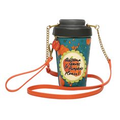 Just as ‘’Coffee is a hug in a mug’’, the Sugar and Spice Coffee Shop Pumpkin Spice Latte Bag will bring you a shot of happiness and a sprinkle of style! This vegan leather bag is a nod to our 2018 Coffee Truck Cup Shaped Bag, and it looks just as nice in autumn colour tones, and embellished with printed and embossed details. It can fit in all you need, and everything will be kept safe thanks to its zip closing. This unique bag comes with a standard strap and a wrist strap, so you can carry it e A Hug In A Mug, Spice Coffee, Hug In A Mug, Coffee Truck, Spiced Coffee, Surf Shack, Candy Floss, In A Mug, Vegan Leather Bag