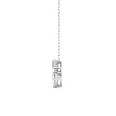 Get ready to turn heads with this absolute stunner. This necklace features a trio of diamonds: a 1.0 ct emerald-cut diamond, a 0.50 ct marquise diamond, and a 0.625 ct pear diamond, all positioned in a slanted style for that edgy yet elegant look. With this in your collection, you can flawlessly pull together any look. Luxury Single Strand Diamond White Necklace, White Diamond Accent Pendant Necklace, Luxury Refined White Diamond Necklace, Luxury Diamond-shaped Diamond Necklace With Accents, Luxury White Diamond-shaped Necklace, Pear Diamond, Marquise Diamond, Emerald Cut Diamonds, Emerald Cut