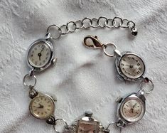 No. 99 Ladies Watches/vintage Watches/ Vintage Pendants/assemblage/vintage Jewelry/upcycled Jewelry... Watch Face Pendant - Etsy Vintage Adjustable Metal Watch Accessories, Vintage Metal Watch Accessories, Vintage Handmade Adjustable Watch Accessories, Vintage Watch Accessories With Bracelet Strap For Gift, Vintage Metal Round Watch Accessories, Vintage Watch Bracelet Strap As Gift, Vintage Silver Metal Jewelry And Watches, Vintage Handmade Watch For Formal Occasions, Vintage Watches With Bracelet Strap For Anniversary