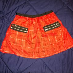 Super Cute Punk Rock Style Anna Sui Red Plaid Zipper Pocket Mini Skirt! Size Small. Brand New Without Tags! Never Worn. Red Rock Style Mini Skirt, Rock Style Red Mini Skirt, Red Rock Mini Skirt, Punk Mini Skirt With Zipper Closure For Party, Punk Style Mini Skirt With Zipper For Party, Punk Style Mini Skirt With Zipper Closure For Party, Punk Style Party Mini Skirt With Zipper Closure, Red Mini Skirt For Alternative Fashion, Party Mini Skirt With Zip Fly