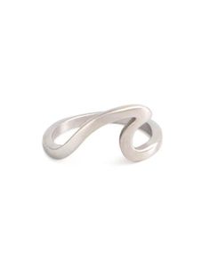 Silver Wave Ring Modern Adjustable Stackable Promise Rings, Modern Initial Open Ring For Promise, Adjustable Rings With A Modern Twist For Promise, Modern Twist Adjustable Promise Ring, Adjustable Promise Ring With A Modern Twist, Promise Ring In White Gold, Modern Stackable Open Rings For Promise, Modern Twist Open Band Promise Ring, Modern Stackable Rings With Tension Setting For Promise