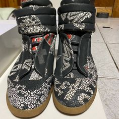 Gently Loved, No Scratches Sole Is Practically Brand New!! Comes With Original Box And Dust Bags!! Designer High-top Sneakers With Removable Insole, Shoe Rotation, Maison Martin Margiela Shoes, Margiela Shoes, Future Clothes, Chunky Shoes, Mens Fashion Streetwear, Swag Shoes, Martin Margiela