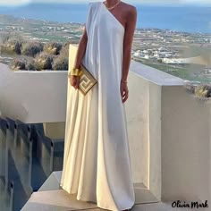 Olivia Mark - Elegant Long Evening Gown Maxi Skirt Business Casual, Pitbull Aesthetic, Carin Leon, Preppy Business, Long Dresses Elegant, Pet Corner, One Shoulder Cocktail Dress, Rabbit Cage, 파티 드레스