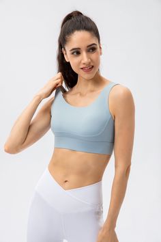 80% Nylon. 20% Spandex Soft. comfortable. skin friendly 4-way stretch. breathable and sweat-wicking Classic U-shape neckline Crisscross straps that offer intricate detailing to your look Featuring non-removable pads for built-in comfort and support Perfect for both sports activities and daily life Versatile High Stretch Sports Bra With Built-in Padding, Seamless Crisscross Sports Bra For Yoga, Yoga Sports Bra With Seamless Crisscross Design, Yoga Sports Bra Seamless Crisscross, Supportive Sleeveless Activewear With Built-in Padding, Activewear With Built-in Bra For Gym, Crisscross Design, Functional Seamless Activewear With Cross Back, Yoga Crisscross Seamless Sports Bra, High Stretch Seamless Cross Back Sports Bra