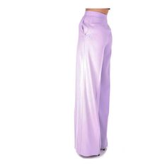 Discover the essence of sophistication with PINKO’s elegant high-waisted trousers. Crafted from a luxurious blend of materials, these trousers feature a wide leg that exudes contemporary elegance. A precision-designed zip closure with a secure hook ensures a seamless fit, while practicality is not forgotten with two side and two back pockets. The rich purple hue adds a touch of regal charm to any ensemble. Material: 98% Polyester, 2% Elastane Color: Purple Country of origin: IT