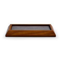 Dark Gray Rectangle Wood Jewelry Tray for Showcase Display Wood Jewelry, Jewelry Tray, Wood Color, Material Wood, Sleek Design, Dark Gray, Jewelry Pieces, Tray, Sleek