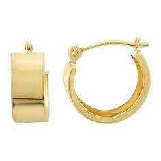 Add a fashionable touch to any ensemble with these Forever 14K 14k gold huggie hoop earrings. Click on this JEWELRY & WATCHES GUIDE to learn about fit, styles, materials and more! Add a fashionable touch to any ensemble with these Forever 14K 14k gold huggie hoop earrings. Click on this JEWELRY & WATCHES GUIDE to learn about fit, styles, materials and more! FEATURES Dimensions: 12.5 mm x 3.5 mm Backings: click-it Nickel free Metal: 14k gold Finish: polished Packaging: boxed Please note, due to t Gold Huggie Hoop Earrings, Huggie Hoop Earrings, Jewelry Earrings Hoops, A Signature, Gold Finish, Gender Female, The High, Age Group, Hoop Earrings