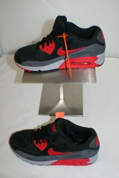 NIKE FABULOUS RED, BLACK & GRAY WOMEN'S AIR MAX 90 ULTRA ESSENTIAL SNEAKERS STYLE 616730-020 SZ US 7.5M LACE UP PRE-LOVED WITH LOTS OF LIFE LEFT ONLY WORN A FEW TIMES ITEM IS FROM A SMOKE FREE HOME :)  THANKS FOR LOOKING AT ANOTHER FAB FIND!!! LIVE LIFE FAB Casual Red Nike Air Max With Air Cushioning, Sporty Red Nike Air Max Lace-up, Red Nike Air Max Lace-up For Sports, Red Nike Air Max Lace-up Sports Shoes, Casual Red Nike Air Max Lace-up, Red Lace-up Nike Air Max For Sports, Casual Red Lace-up Nike Air Max, Air Max 90 Women, Cute Sneakers