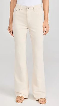 DL1961 Hepburn Wide Leg Jeans: High Rise Vintage 32' | Shopbop Chic Cropped Fitted Jeans For Work, Chic Fitted Cropped Jeans For Work, Chic Bottoms With Seam Detailing For Spring, Chic Flare Jeans With Frayed Hem For Work, Chic Spring Bottoms With Seam Detailing, White Zip Fly Bottoms For Spring, Fitted Jeans With Seam Detailing For Work, Fall Slim Fit Cropped Leg Bottoms, White Bottoms With Zip Fly For Spring