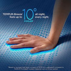 an advertisement for the tempup - breeze mattress