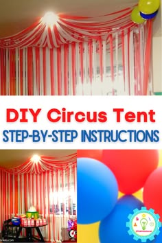 an image of a circus tent with balloons