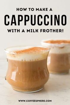 how to make cappuccino with a milk frother