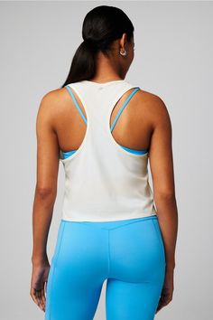 Essential Air Muscle Tank Fabletics white female Activewear >> Womens >> Tops >> Tanks Essential Air regular Running/Training 4-Way Stretch/Anti-Stink/Breathable/Moisture-Wicking/Quick-Dry/Reflective White 4-way Stretch Activewear For Workout, White Breathable Activewear For Yoga, White Racerback Athleisure Activewear, White Athleisure Activewear With Athletic Fit, White Sporty Activewear With Built-in Bra, White 4-way Stretch Tops For Running, White Athletic Fit Athleisure Activewear, White Athleisure Top With Built-in Bra, Supportive White Workout Top