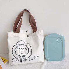 Cute Canvas Bag Print Cotton Cloth Fashion Design Handbag Shopping Tote Bags | eBay Shopping Tote Bags, Cute Canvas, Shopping Tote Bag, Printed Bags, Phone Screen, Shopping Tote, Canvas Bag, Printed Cotton, Designer Handbags