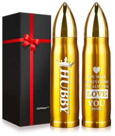 PRICES MAY VARY. Valentines Day Gifts for Him Husband: Valentines Day is full of atmosphere, in this festival full of rituals, prepare valentines gifts for him and husband, give him this unique bullet tumbler engraved with “HUBBY”, and feel the joy of valentines day with husband. This valentine day gifts for him boyfriend will the ideal gift for husband gifts for valentines day. Your husband will love this valentines gifts for husband and husband valentine gift. Insulated Tumbler for Husband: Th Husband Valentines Day Gifts, Love For Husband, Valentines Day Gifts For Him Husband, Valentines Day Husband, Ideal Husband, Husband Valentines Day, Valentines Day Gifts For Him Boyfriends, Husband Fathers Day Gifts, Gifts Husband