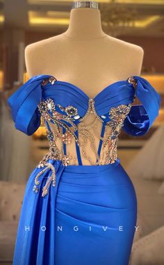 L1775 - Sexy Satin Fitted Glitter Illusion Off-Shoulder Beaded Appliqu Homecoming Dresses Bodycon, Celestial Dress, Blue Mermaid Prom Dress, Senior Prom Dresses, Beach Wedding Dress Boho, Classy Prom Dresses, Long Prom Gowns, Blue Evening Dresses, Prom Dress Inspiration