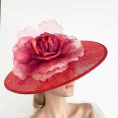 This stunning RED Fascinator is decorated with two beautiful flowers and osrich spines.This red hat is perfect for the Kentucky derby, Ascot races, weddings or any special occasion.It is mounted on a headband that allows to tilt the fascinator to the liking of each one.If you can choose the side of the head were you like to wear the fascinator, can send me a mail.**  PROCESSING TIME: 5 -7 business days.**  DELIVERY TIME (DHL Express): 2-4 business days to EEUU, 1-2 to Europe and 3-5 to Australia Elegant Fitted Red Headpiece, Red Fitted Fascinator For Garden Party, Elegant Red Fascinator For Spring, Elegant Red Spring Fascinator, Elegant Red Mini Hats For Party, Elegant Red Headpiece For Formal Occasions, Elegant Red Headpiece For Spring, Elegant Red Headpiece For Summer, Red Fascinator For Royal Ascot Garden Party