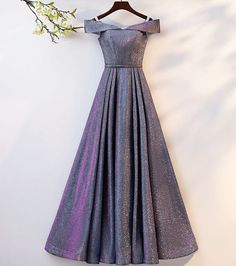 Elegant Off Shoulder A Line Bling Long Evening Dress 



Color 1 (Purple)





Color 2 Evening Dresses Long Elegant, Prom Desses, Bling Dresses, Off Shoulder Prom Dresses, Pretty Formal Dresses, Dresses Long Elegant, Evening Wear Dresses, Gown Party Wear, Womens Prom Dresses